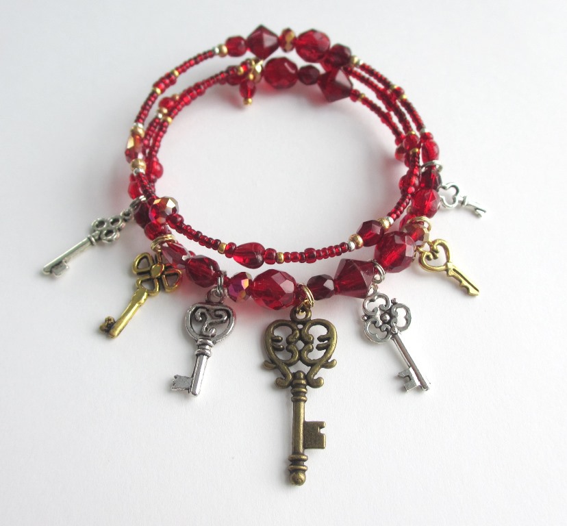 Inspired by Bluebeard's Castle Bluebeards Keys Bracelet