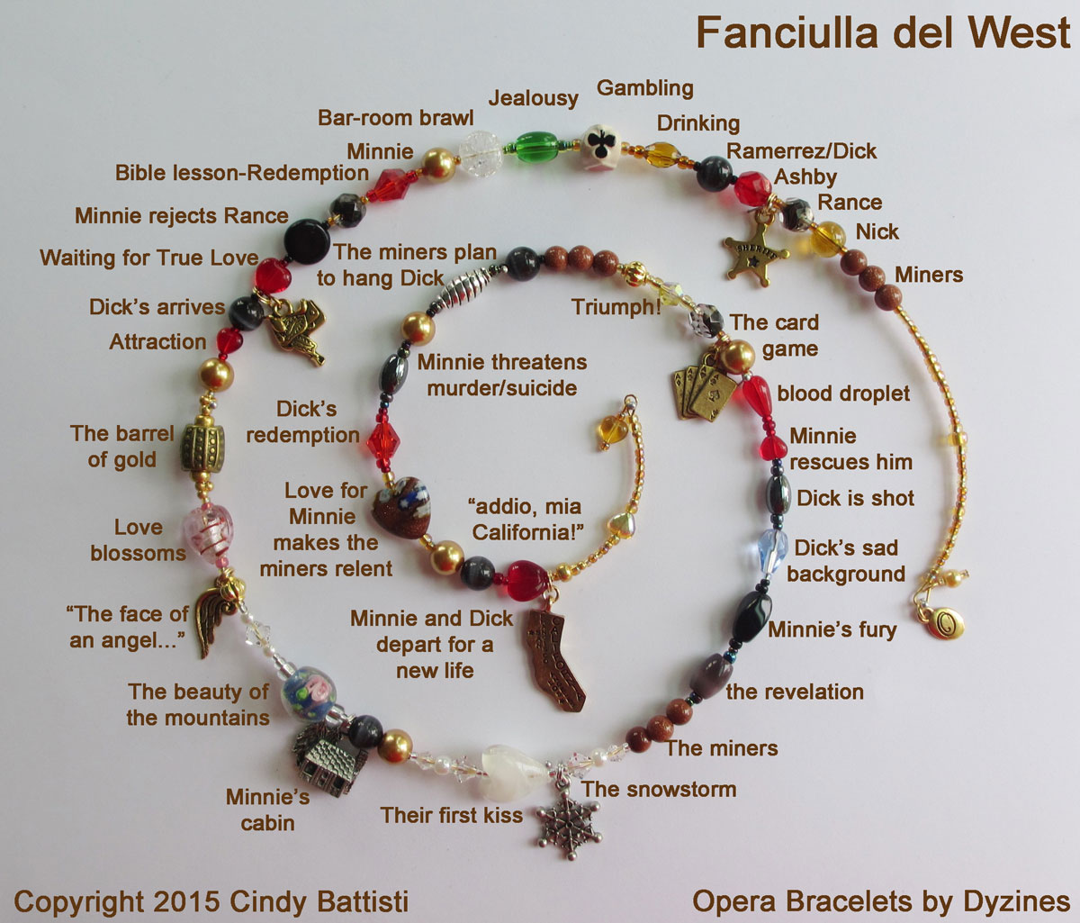 La Fanciulla del West Opera Bracelet